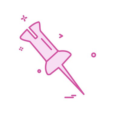 Pin simgesi tasarım vektörü