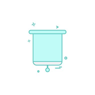 Sunu simgesi tasarım, renkli vektör çizim