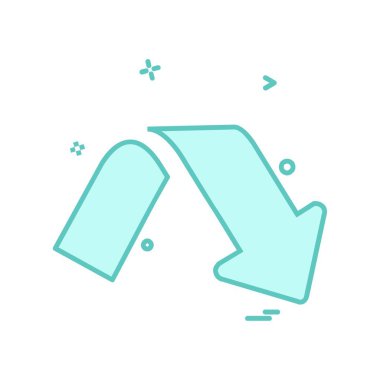 Ok simgesi tasarım vektörü