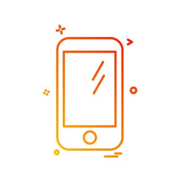 Akıllı telefon simge tasarlamak vektör 