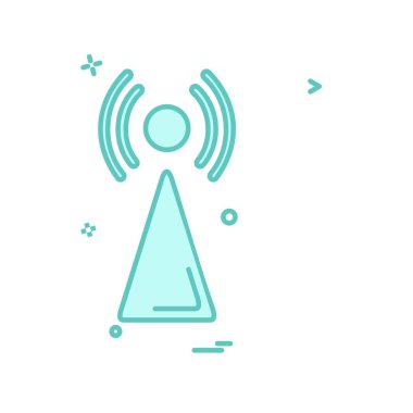 Wifi simge tasarım vektörü