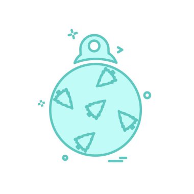 Noel top simge tasarlamak vektör