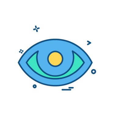 göz simgesi tasarım vektörü