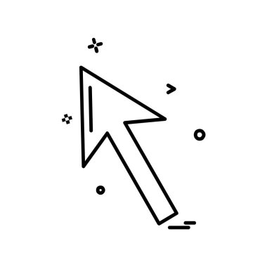 Yukarı ok simgesi tasarım vektörü