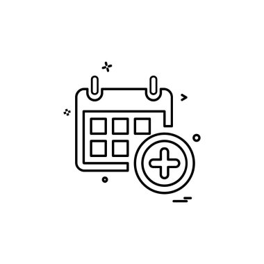 Takvim simge tasarlamak vektör 