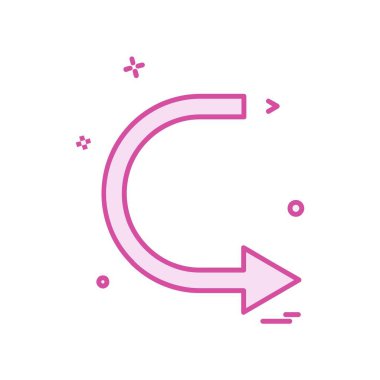 Ok simgesi tasarım vektörü