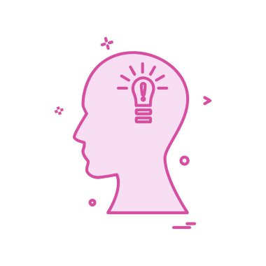 Beyin simge tasarlamak vektör