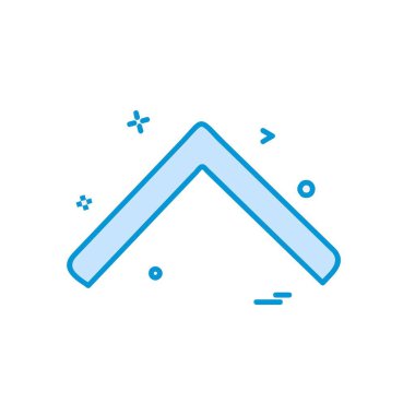 Yukarı ok simgesi tasarım vektörü