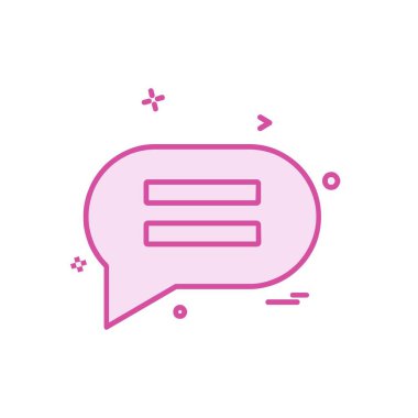 İleti simge tasarlamak vektör