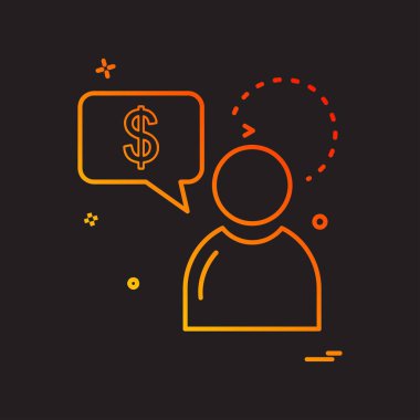 Avatar simge tasarım vektörü