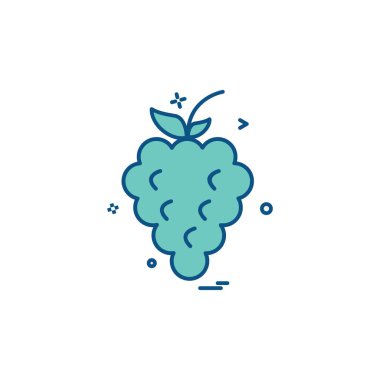 Meyve simgesi tasarım vektörü