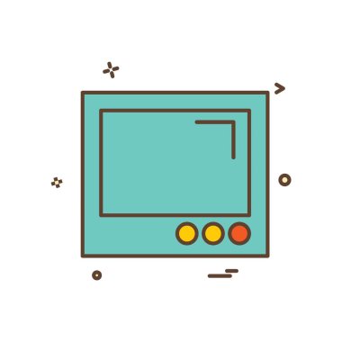 Web yerleşim simgesi tasarım vektörü