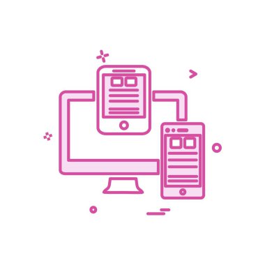 Bilgisayar simgesi tasarım vektörü