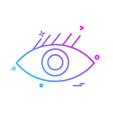 göz simgesi tasarım vektörü