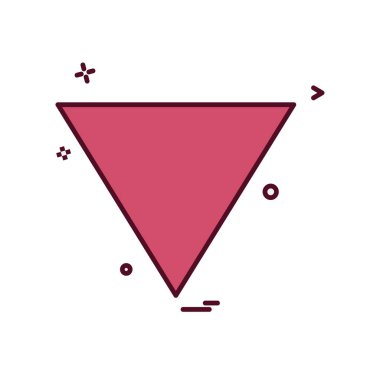 Aşağı ok simgesi tasarım vektörü