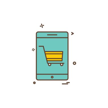 Akıllı telefon simge tasarlamak vektör 