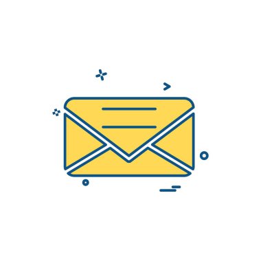 Sevgililer günü simgesi tasarım, renkli vektör çizim