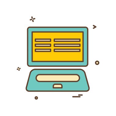 Bilgisayar simgesi tasarım vektörü