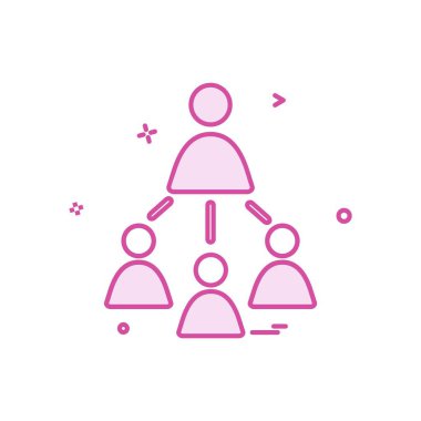 Grup avatar simge tasarlamak vektör