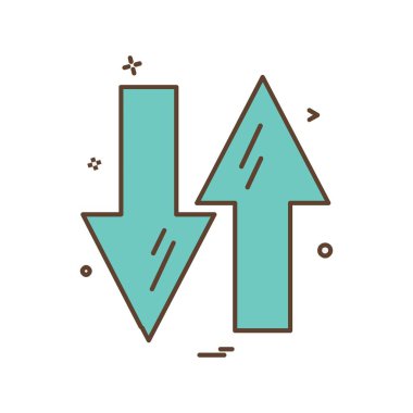 Ok simgesi tasarım vektörü