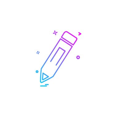 Kalem simgesi tasarım vektörü