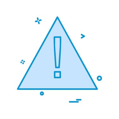 Uyarı simge tasarlamak vektör 