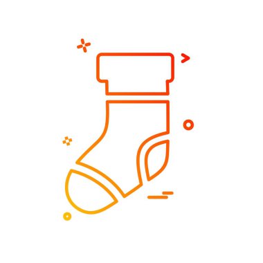 Çorap simge tasarlamak vektör 