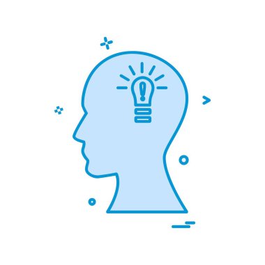 Beyin simge tasarlamak vektör