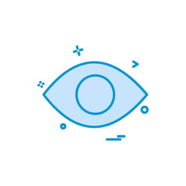 göz simgesi tasarım vektörü