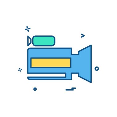 Kamera simgesi tasarım vektörü