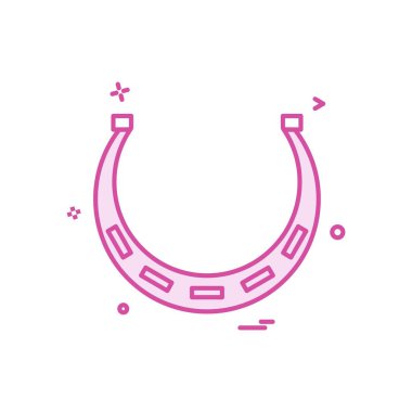 at nalı simge tasarlamak vektör 