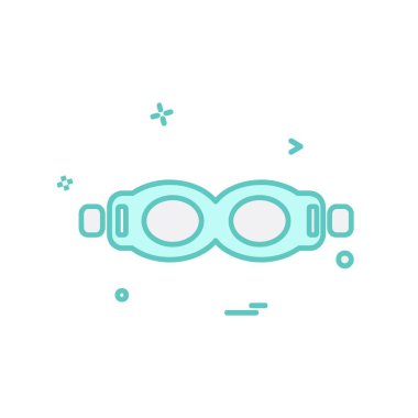 Yüzme simge tasarlamak vektör 