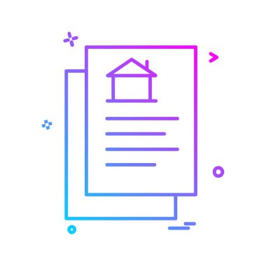 Emlak simge tasarlamak vektör