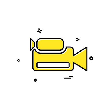 Kamera simgesi tasarım vektörü