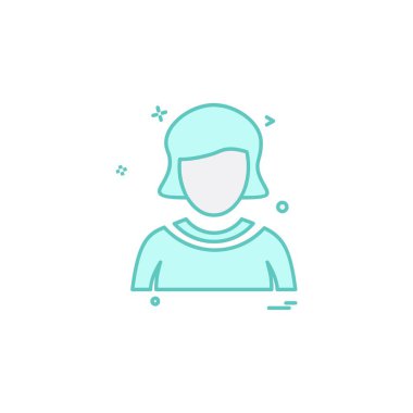 Avatar simge tasarım vektörü