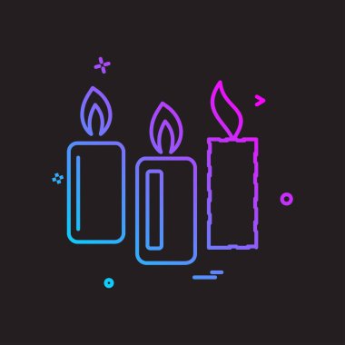 Mum simgesi tasarım vektörü