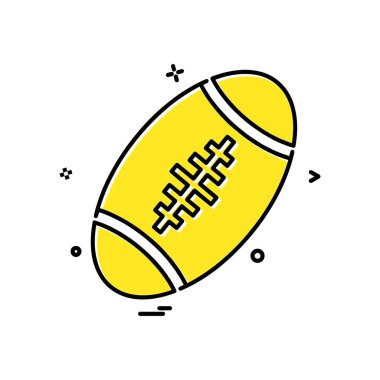 Amerikan top simge tasarlamak vektör