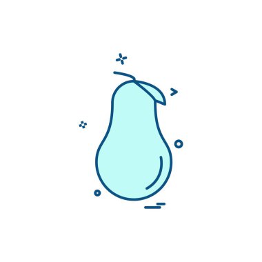 Meyve simgesi tasarım vektörü