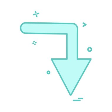 Ok simgesi tasarım vektörü