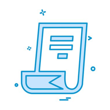 Belge simgesi tasarım vektörü 