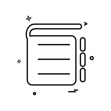 defter simge tasarlamak vektör