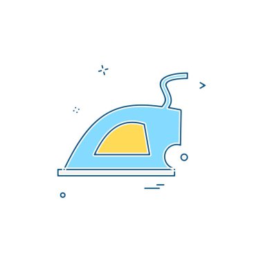 Mobilya simgesi tasarım, renkli vektör çizim