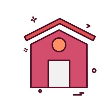 Ev simgesi tasarım vektörü