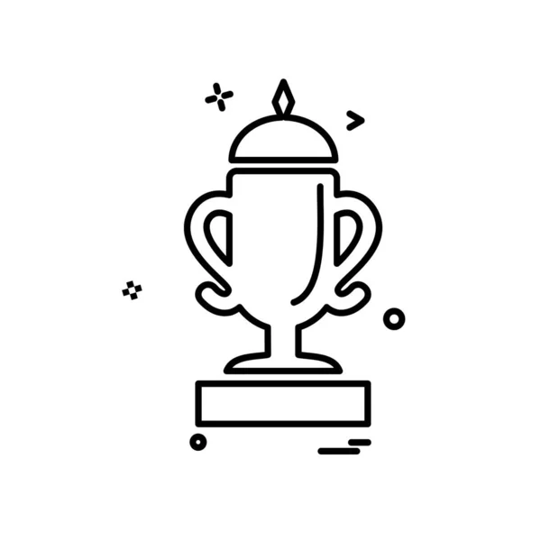 Trophy Pictogram Ontwerp Vector — Stockvector