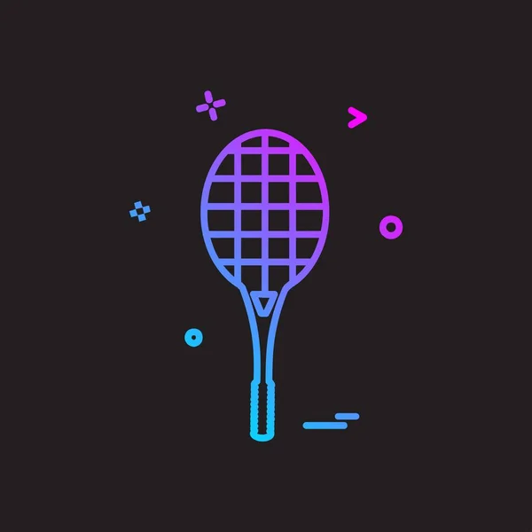 Vetor Design Ícone Badminton — Vetor de Stock