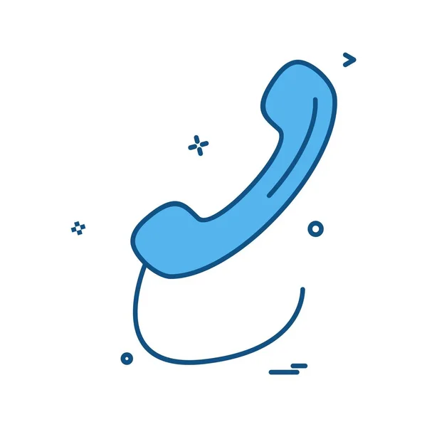 Call Icon Design Bunte Vektorillustration — Stockvektor