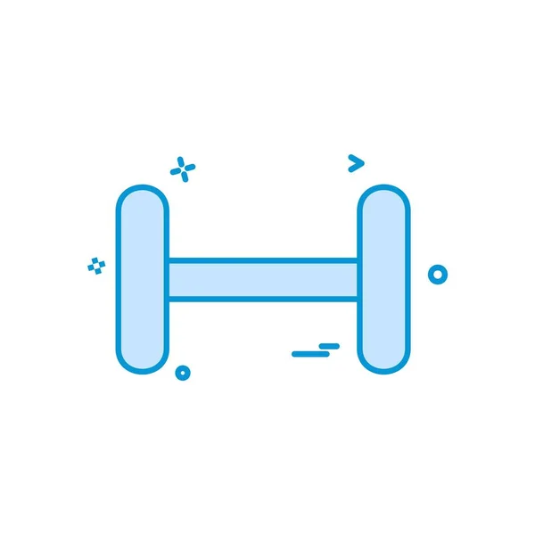 Dumbell 아이콘 디자인 — 스톡 벡터