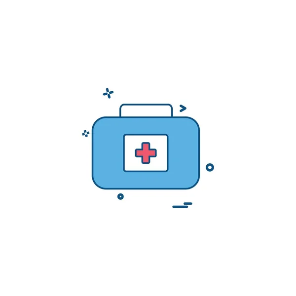 Diseño Icono Médico Ilustración Vectores Colores — Vector de stock