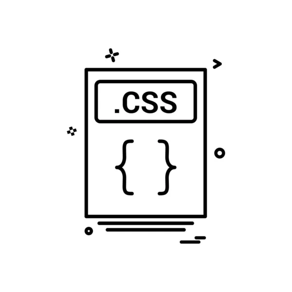 Dosya Dosyaları Css Simge Vektör Tasarımı — Stok Vektör
