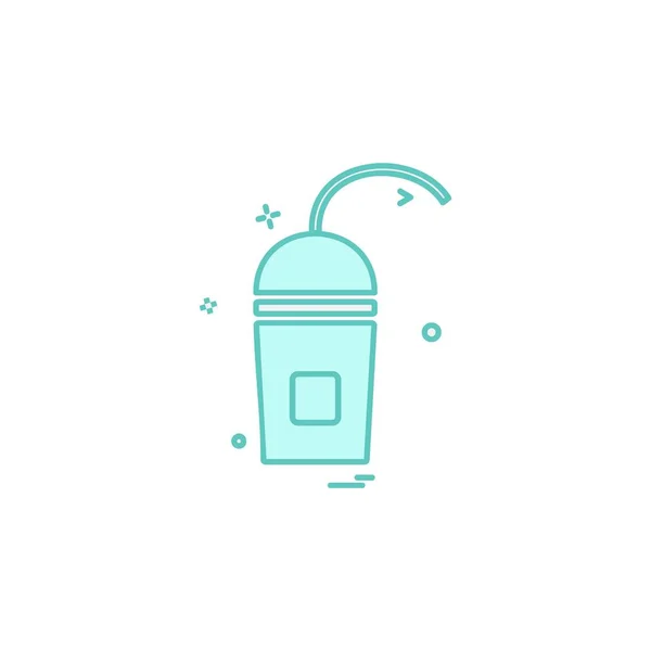 Drink Icon Design Bunte Vektorillustration — Stockvektor